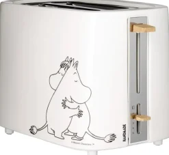 Adexi Muumi Valkoinen Keraaminen Leivanpaahdin