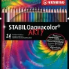 Akvarellipuuvari Stabilo Aquacolor 24-Varin Sarja