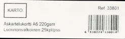 Askartelukortti A6 220 Gsm Luonnon Valkoinen 25 Kpl/Pss