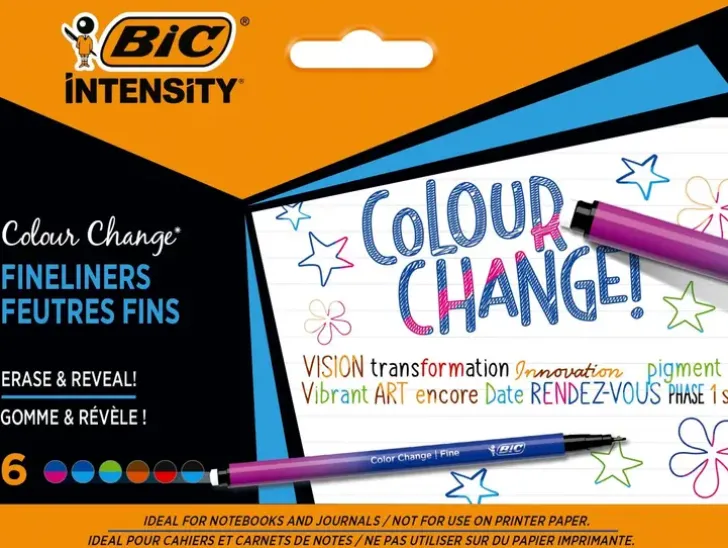 Bic Intensity Color Change Kuitukyna 6 Kpl