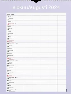 Burde Perhekalenteri 2024 Perhekalenteri Kateva