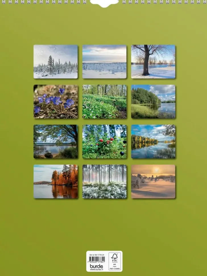 Burde Seinakalenteri 2024 Luonto