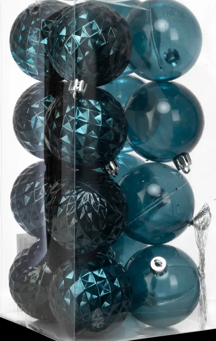 Carrefour Joulupallo 6 Cm 16 Kpl, Tummansininen