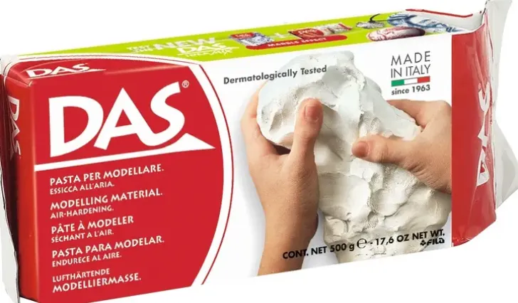 Das 500G Muovailumassa Valkoinen, Ilmassa Kuivuva