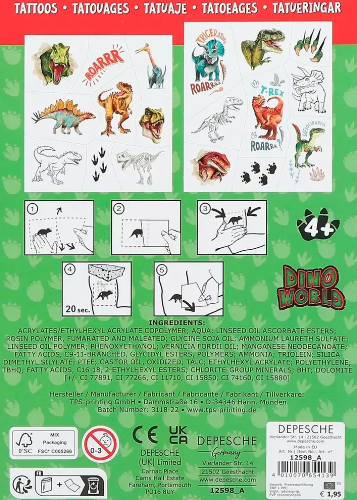 Dino World Tatuoinnit