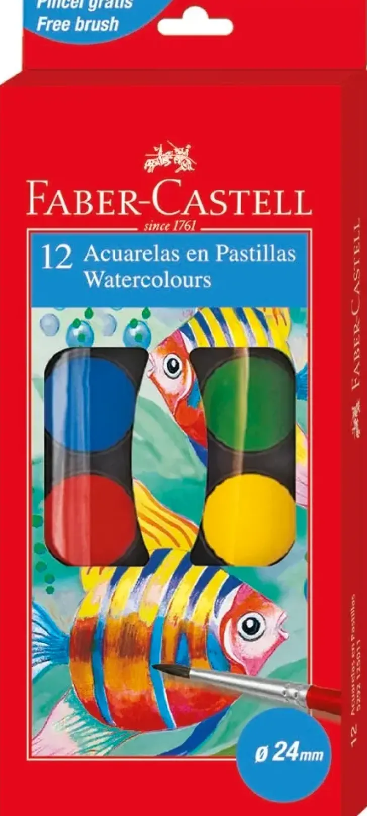 Faber-Castell Vesivarisarja / Suuret Varinapit Ja Sivellin