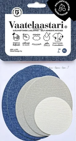 Fabpatch Vaatelaastari, Arki - Helppo, Hankaamalla Kiinnittyva Tekstiilien Korjauspaikka