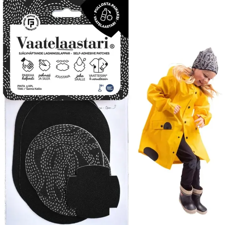 Fabpatch Vaatelaastari, Pinta - Helppo, Hankaamalla Kiinnittyva Tekstiilien Korjauspaikka