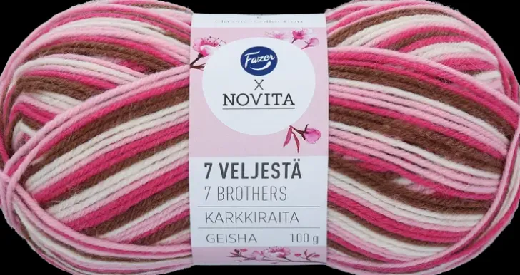 Fazer X Novita Neulelanka 7 Veljesta Karkkiraita Geisha