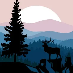 Figuredart Mini Numeromaalaus Hirvi