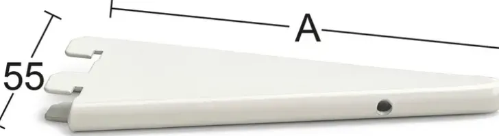 Habo U-Kannatin 611 15Cm Valkoinen