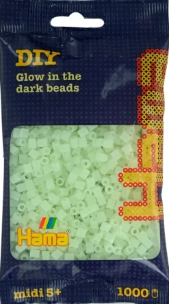 Helmet 1000 Kpl Pimeassa Hohtava Vihrea Hama