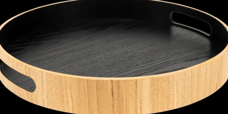 House Puinen Tarjotin 35 Cm Musta