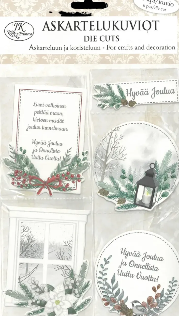 J.K. Primeco Askartelukuvio Koristehavut Ja Tekstit