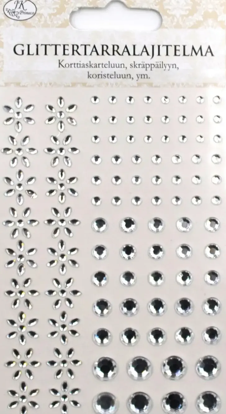 J.K. Primeco Glittertarralajitelma Kukat/Helmet