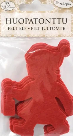 J.K. Primeco Huopatonttu Punainen 10 Kpl