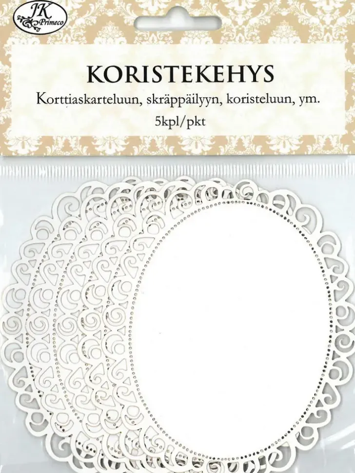 J.K. Primeco Koristekehys Soikea Valkoinen 5Kpl/Pkt