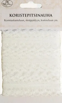 J.K. Primeco Koristepitsinauha 2,4Cmx7M Valkoinen