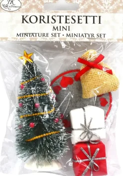 J.K. Primeco Koristesetti Mini Kuusi Ja Lahjat 5 Kpl
