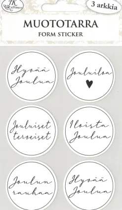 J.K. Primeco Muototarra Joulutoivotukset Moderni Musta 3 Ark