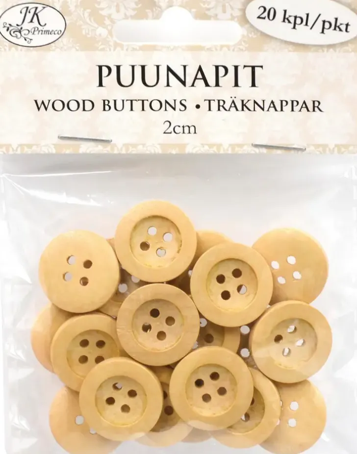 J.K. Primeco Puunapit 2Cm Natur 20Kpl