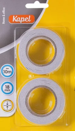 Kapel Kaksipuolinen Teippi 10M X 18Mm 2Kpl