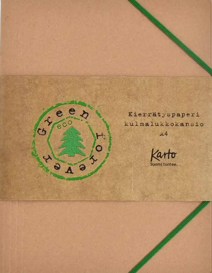 Karto Kulmalukkokansio A4 Uusiopahvi