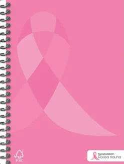 Kierrevihko A5 80 Sivua Roosa Nauha Lajitelma