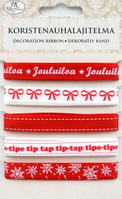 Koristenauhalajitelma Joulu Punainen
