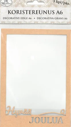 Koristereunus A6 Hyvaa Joulua Natur 5Kpl/Pkt