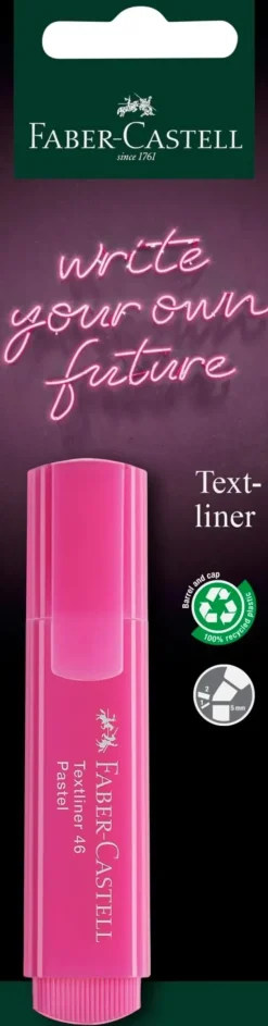 Korostuskyna Faber-Castell 46 Pastelli Pinkki,Turkoosi,Vaalean Vihrea