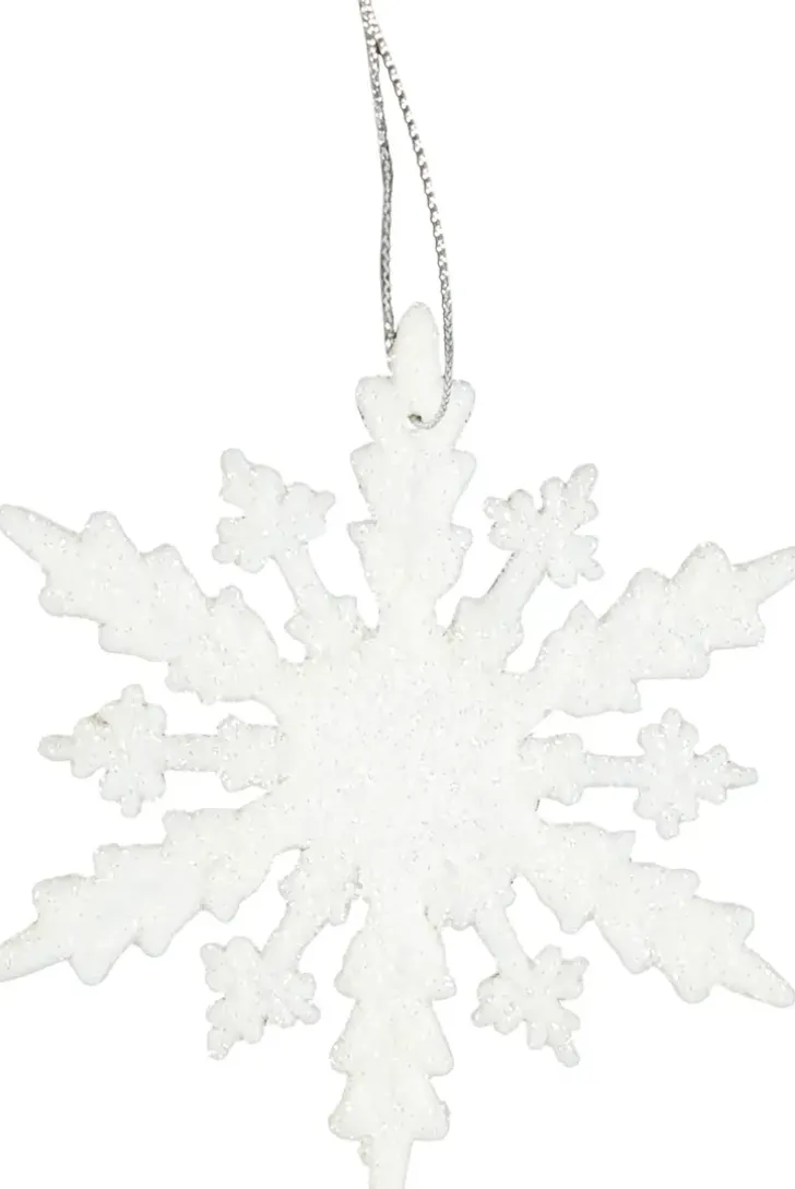 Kuusenkoriste Lumihiutale 6 Kpl, Valkoinen