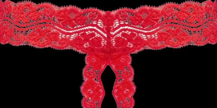 Kyra Avohaarastringit S/M Red