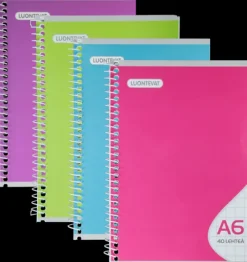 Luontevat Kierrevihko A6 40 Lehtea 7X7 Mm Ruudutus