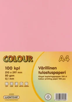 Luontevat Varillinen Tulostuspaperi A4 100Kpl