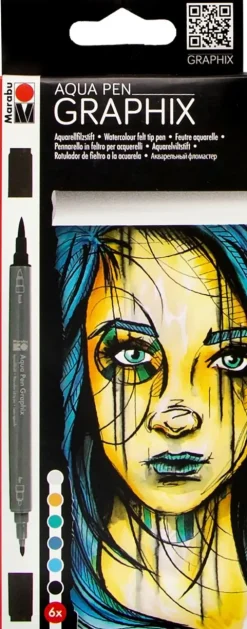 Marabu Graphix Metropolitan Kaksipainen Vesivarikyna