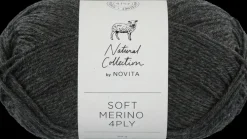 Novita Lanka Soft Merino 4Ply 50 G Grafiitti 044