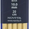 Novita Sukkapuikot Koivu 20Cm - 10 Mm Novita