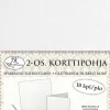 2-Os. Korttipohja Kimalle Valkoinen 10Kpl