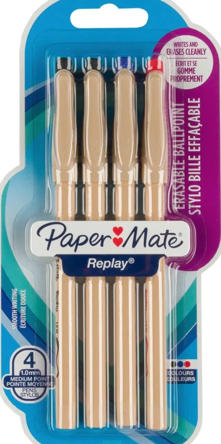 Papermate Pyyhittava Kuulakyna 4Kpl