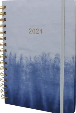 Poytakalenteri A5 Kierresidottu, Sininen