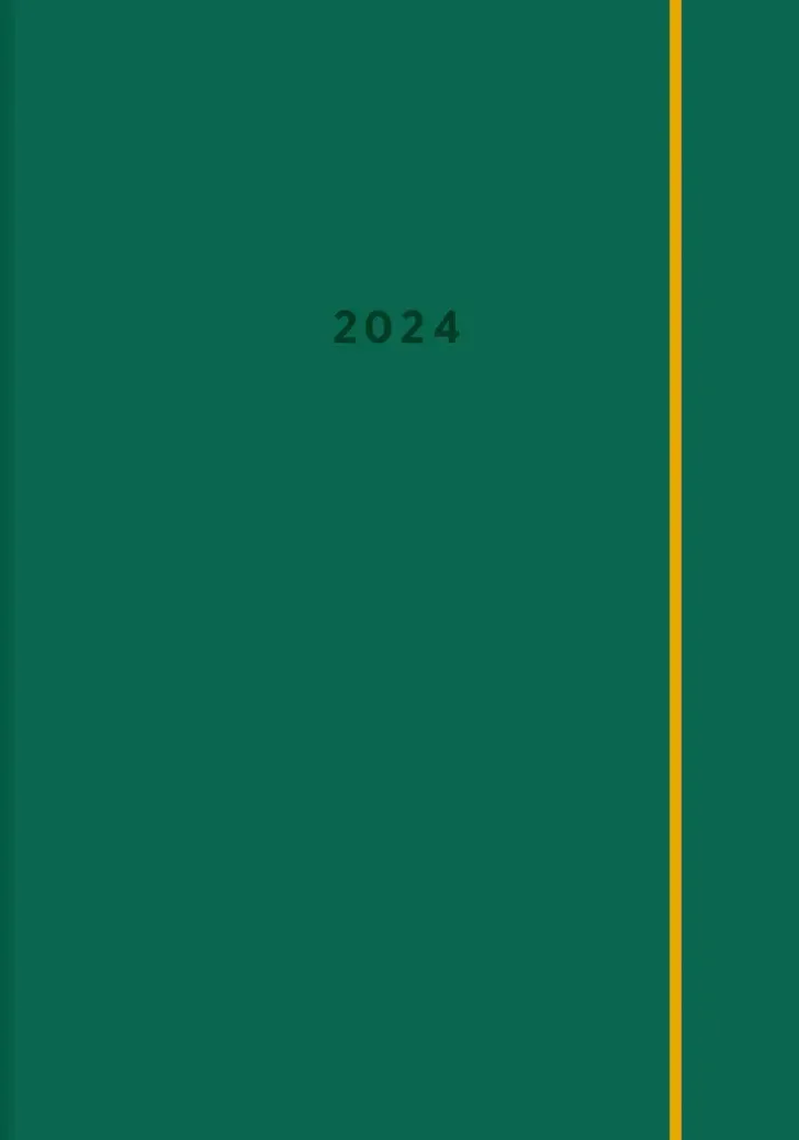 Poytakalenteri Color A5, Vihrea