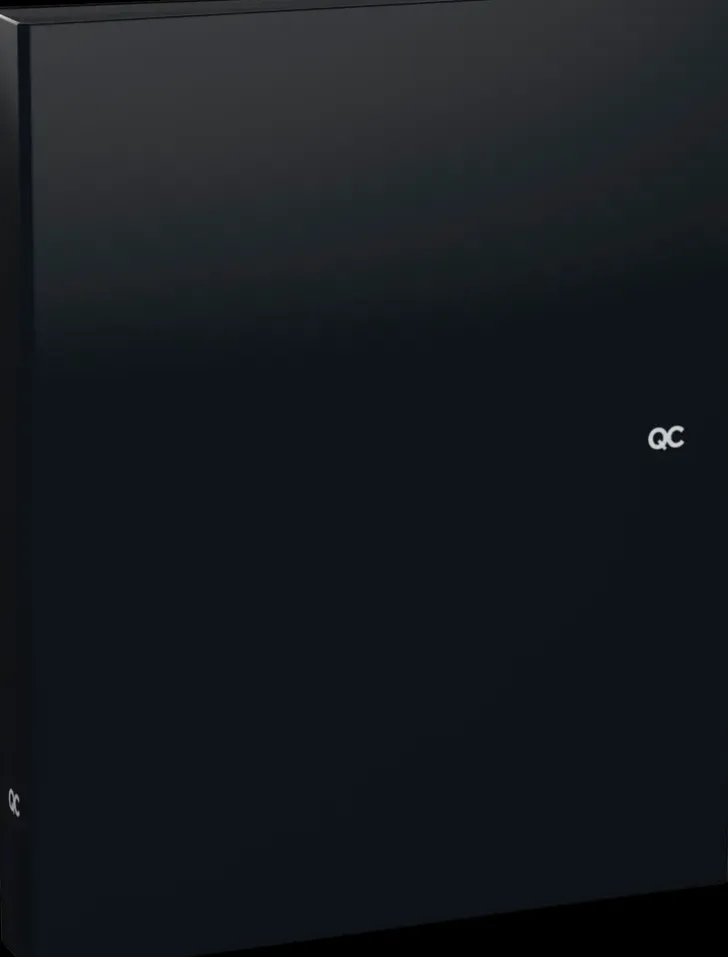 Quattro Color Rengaskansio A4 Musta