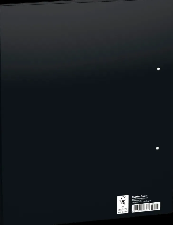 Quattro Color Rengaskansio A4 Musta