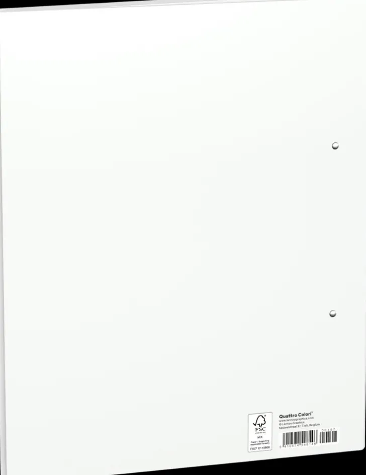 Quattro Color Rengaskansio A4 Valkoinen