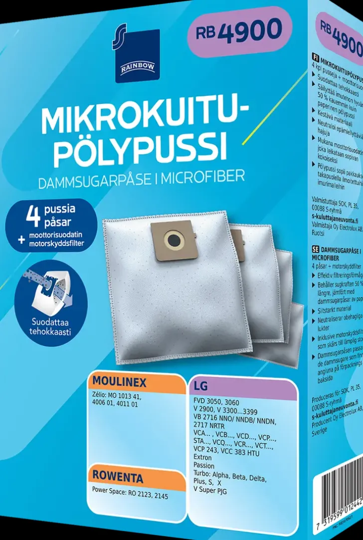 Rainbow Polypussi Rb4900 4Kpl + Moottorisuodatin