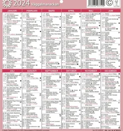 Seinakalenteri Seinaalmanakka/Vaggalmanackan