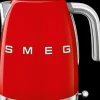 Smeg Punainen Vedenkeitin Lampotilansaadolla Klf04Rdeu