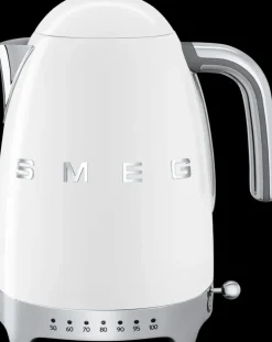Smeg Valkoinen Vedenkeitin Lampotilansaadolla Klf04Wheu