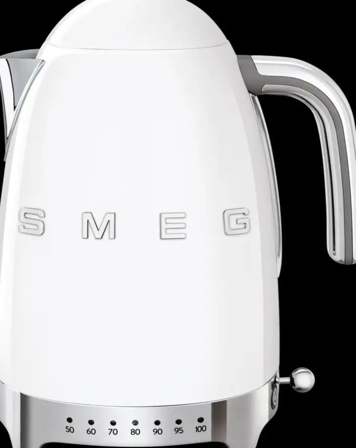 Smeg Valkoinen Vedenkeitin Lampotilansaadolla Klf04Wheu
